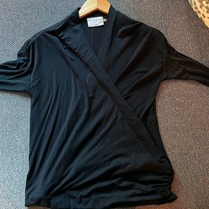Alice & Olivia black wrap top. Air collection. Size 0